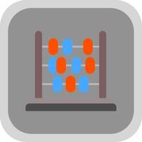 Abacus Flat Round Corner Icon vector