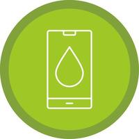 Water Drop Line Multi Circle Icon vector