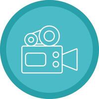 Camera Line Multi Circle Icon vector