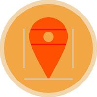 Location Flat Multi Circle Icon vector