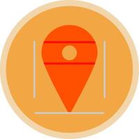 Location Flat Multi Circle Icon vector