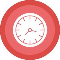 Clock Glyph Multi Circle Icon vector