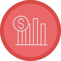 Sales Line Multi Circle Icon vector