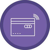 Contactless Line Multi Circle Icon vector