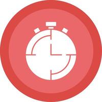 Stopwatch Glyph Multi Circle Icon vector