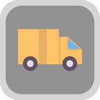 Logistics Flat Round Corner Icon vector