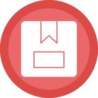 Package Box Glyph Multi Circle Icon vector