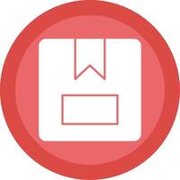 Package Box Glyph Multi Circle Icon vector