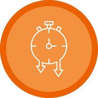 Timer Line Multi Circle Icon vector