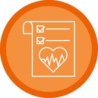 Health Graph Line Multi Circle Icon vector