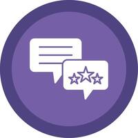 Feedback Glyph Multi Circle Icon vector