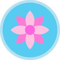 Dandelion Flat Multi Circle Icon vector
