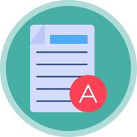 Grades Flat Multi Circle Icon vector