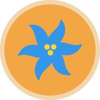 Bluebell Flat Multi Circle Icon vector