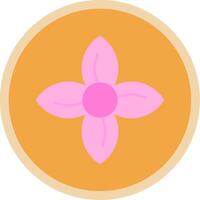 Clematis Flat Multi Circle Icon vector