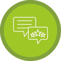 Feedback Line Multi Circle Icon vector