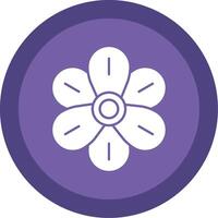 Hyacinth Glyph Multi Circle Icon vector