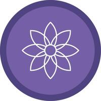 Dandelion Line Multi Circle Icon vector