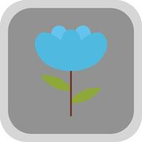 Iris Flat Round Corner Icon vector