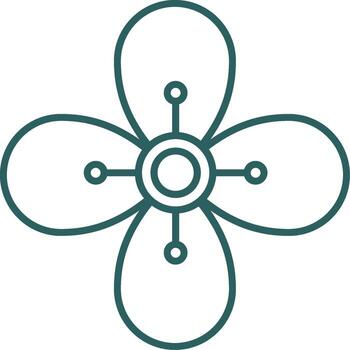 Pear Line Gradient Round Corner Icon vector