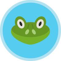 Frog Flat Multi Circle Icon vector