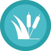 Sedge Glyph Multi Circle Icon vector