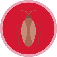 cucaracha plano multi circulo icono vector