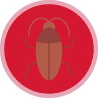 cucaracha plano multi circulo icono vector