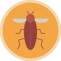 Insect Flat Multi Circle Icon vector