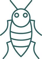 Insect Line Gradient Round Corner Icon vector