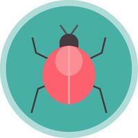 cucaracha plano multi circulo icono vector