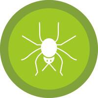 Spider Glyph Multi Circle Icon vector