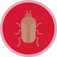 insecto plano multi circulo icono vector