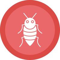 Insect Glyph Multi Circle Icon vector