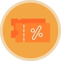 Discount Flat Multi Circle Icon vector