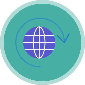 Loading Flat Multi Circle Icon vector