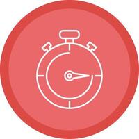 Stopwatch Line Multi Circle Icon vector