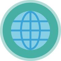 World Flat Multi Circle Icon vector