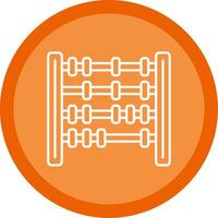 Abacus Line Multi Circle Icon vector