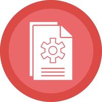 Document Glyph Multi Circle Icon vector