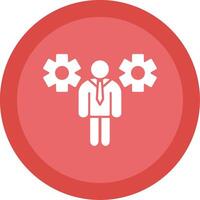 Business People Glyph Multi Circle Icon vector