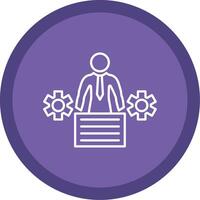 Business People Line Multi Circle Icon vector