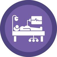 Medical Supervision Glyph Multi Circle Icon vector