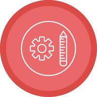 Tools Line Multi Circle Icon vector