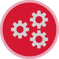 Setting Flat Multi Circle Icon vector