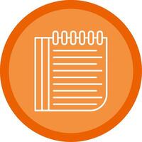 Notes Line Multi Circle Icon vector