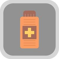 Syrup Flat Round Corner Icon vector