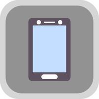 Smartphone Flat Round Corner Icon vector