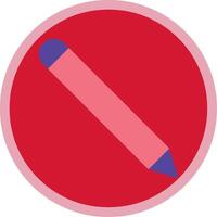Pencil Flat Multi Circle Icon vector