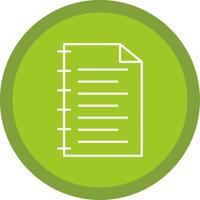 Notebook Line Multi Circle Icon vector